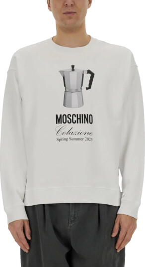Moschino Herre Gensere & Hettegensere Hvit L,