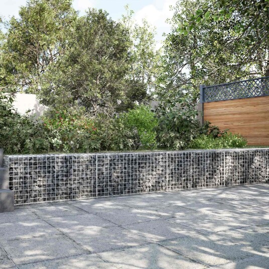 vidaXL Gabion med 5 mm Tråd og 5x5 cm Maske 950x10x50 cm