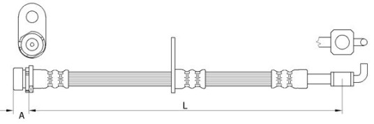 Bremseslange METZGER 4111332