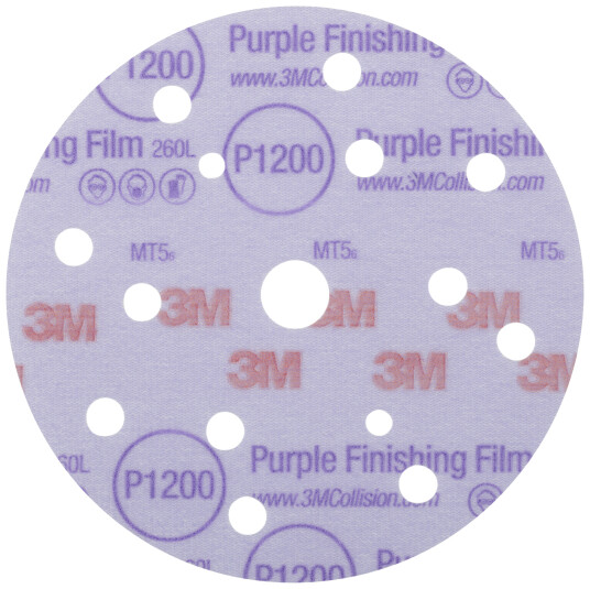 Sliperondell Hookit 260L+ 15 huller P1200 150 mm
