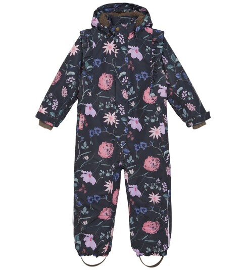En Fant Ebony Flydress W. Frills 98 En Fant Ebony Flydress W. Frills 98