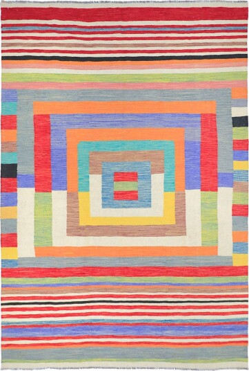 Orientalsk Teppe   Kelim Hand Woven   205 x 299 cm Størrelse: 205 x 299 cm