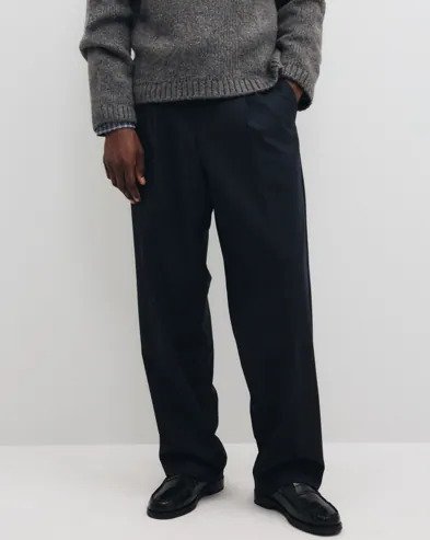Selected Men Anrnorr 263 Wool Blend Trouser Dressbukser Svart