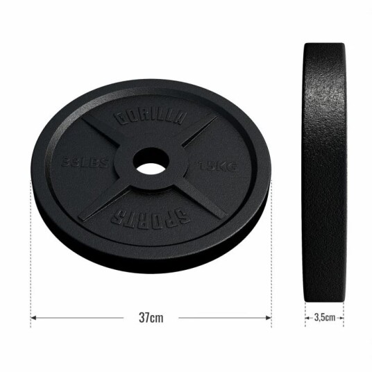 Gorilla Sports Viktskivor OLYMPIA 51mm