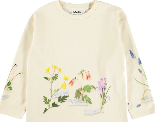 Molo Genser Mountoo Flora Samler Molo 5 år (110) Genser Hvit