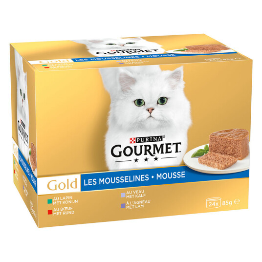Gourmet Økonomipakke Gold Fine Patè 48 X 85 G Blandet Kjøtt Gourmet Økonomipakke Gold Fine Patè 48 X 85 G Blandet Kjøtt