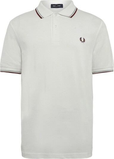 Fred Perry Twin Tipped Fp Shirt SNOWW/SLVBL/BRAN XS Fred Perry Twin Tipped Fp Shirt SNOWW/SLVBL/BRAN XS