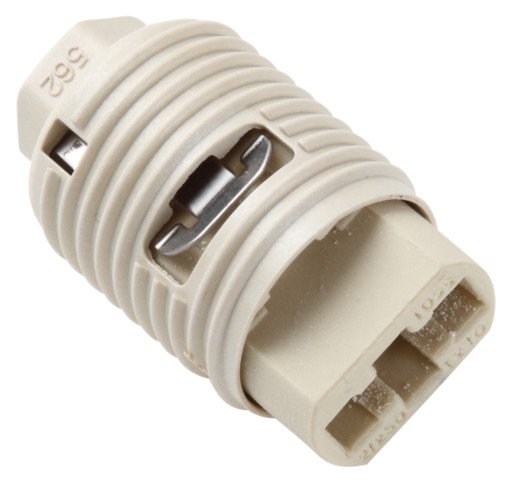 Stikkontakt for G9 inkl. hus Ø20,8mm utv.Ø10mm utv.