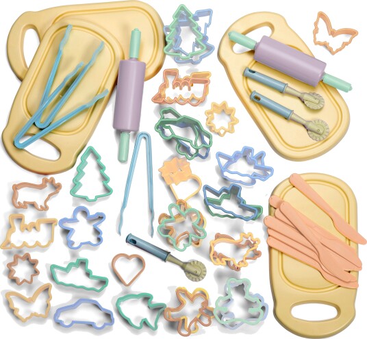 Dantoy Pastel Play Dough-sett Barnehagesett 56 Deler Dantoy Pastel Play Dough-sett Barnehagesett 56 Deler