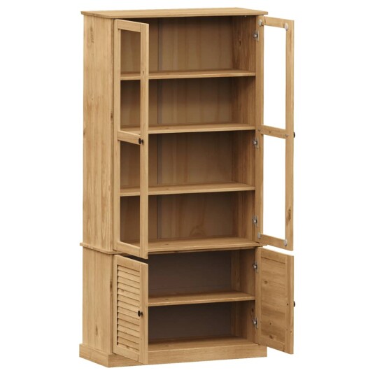 vidaXL Vitrine VIGO 85x35x170 cm heltre furu vidaXL Vitrine VIGO 85x35x170 cm heltre furu