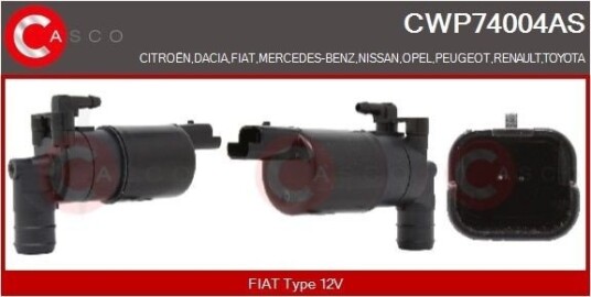 CASCO CWP74004AS Spylepumpe CASCO CWP74004AS Spylepumpe