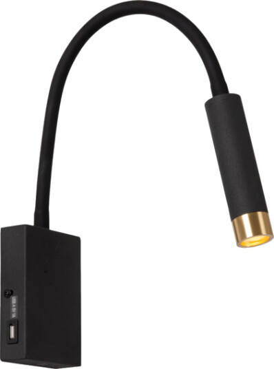 Lucide Alec Vegglampe Stepdim G9 1x3W 2700K Sort