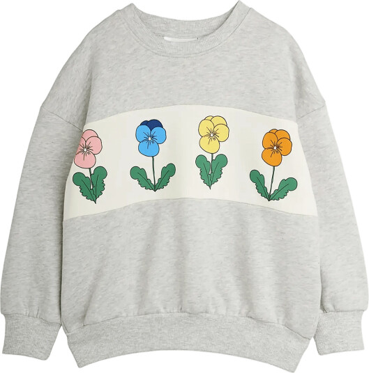 Mini Rodini Violas Panel Sweatshirt Grey 140/146