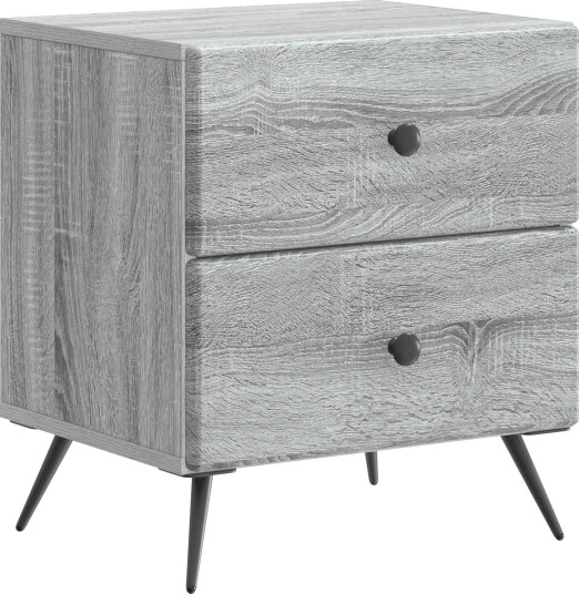  Nattbordskap Grå sonoma 43 x 34,5 x 47,5 cm Konstruert tre