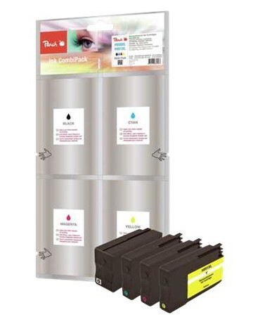 Peach Spar Pack - 4-Pack - Xl Capacity - Svart Gul Cyan Magenta - Kompatibel - Blekkpatron Alternativ For: Hp 950Xl Hp 951Xl - For Hp Officejet Pro 251Dw 276Dw 8100 8600 8610 8620 8630