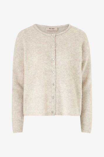MOS MOSH - Kardigan mmAlmine Knit - Beige MOS MOSH - Kardigan mmAlmine Knit - Beige