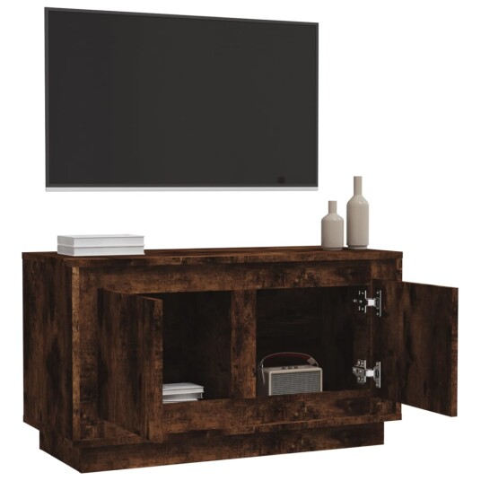 vidaXL TV-benk røkt eik 80x35x45 cm konstruert tre vidaXL TV-benk røkt eik 80x35x45 cm konstruert tre