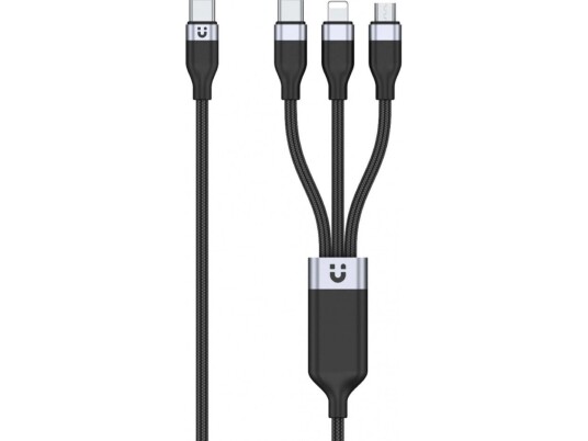 Unitek Usb 3 Viename Įkrovimo Laidas Juodas Unitek Usb 3 Viename Įkrovimo Laidas Juodas