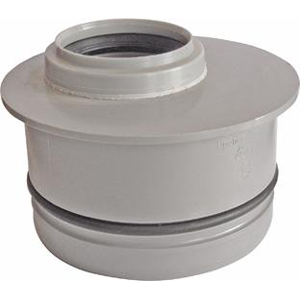 Uponor Kort Reduksjon 110/75 mm for Avløpsrør i Plast - Grå