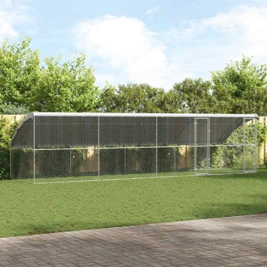 Vidaxl Hundebur 4 Stk. Sølv 8 X 2 X 2 M Galvanisert Stål