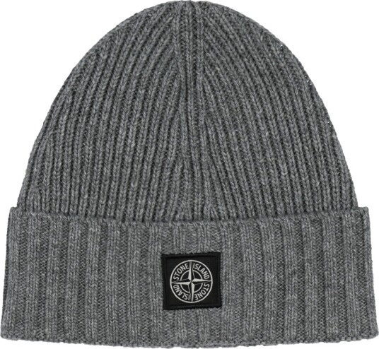 Stone Island Lue   Ull   Melert Dark Grey   Stone Island   56 cm   Lue Grå Svart