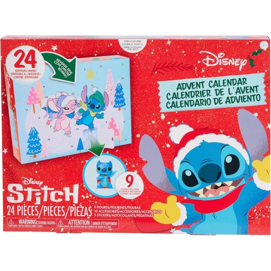 Disney Stitch Julekalender 2025 med figurer og tilbehør