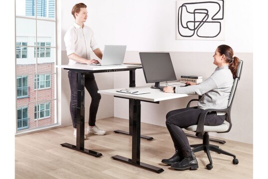 Bina Skrivebord 72x160 cm Hvit/Svart