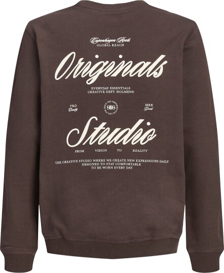 Jack & Jones Jornorrebro Typo Back Sweat Cn Jnr Brown 164