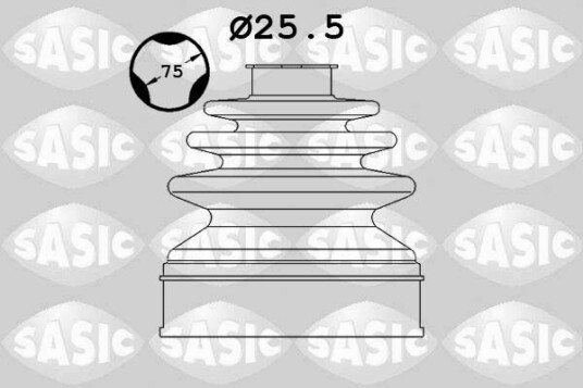 Sasic Mansjett drivaksel SASIC 1900026