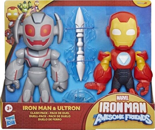 Marvel Iron Man And His Awesome Friends Iron Man Ultron Clash Pack