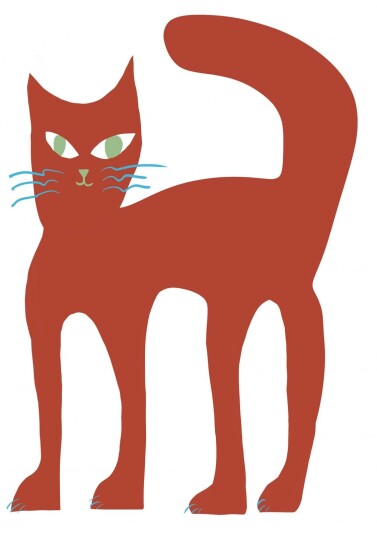 Namly Design Plakat Rød Katt Design POSTERF0FPPS