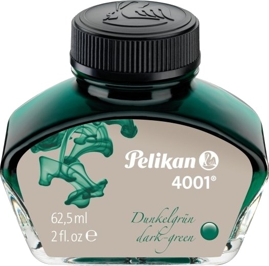 Pelikan 4001, Mørkegrønn, 62,5 Ml, 1 Stykker, Mørkegrønn