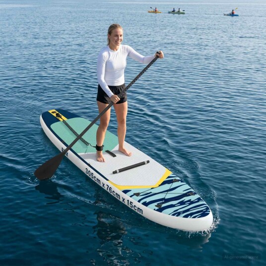 SUP-brett med sete 2-i-1 APEX 305 x 76 x 15 cm Blå for SUP-brett med sete 2-i-1 APEX 305 x 76 x 15 cm Blå for