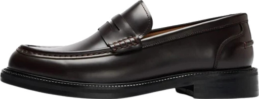 Selected Slmbobby Leather Penny Loafer Noos Brown 45
