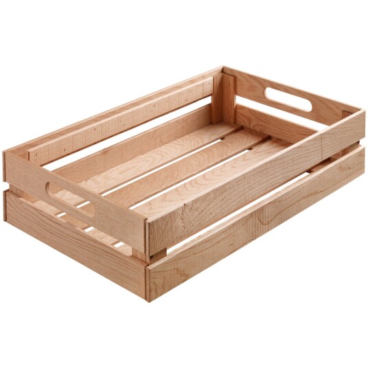 VEGA Trekasse Wantage med håndtak med håndtak; Størrelse GN 1/1, 55.2x34.7x10 cm (LxBxH); Eik