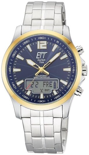 ETT Eco Tech Time Herreklokke EGA 11717 31M Blå/Stål Ø45 mm ETT Eco Tech Time Herreklokke EGA 11717 31M Blå/Stål Ø45 mm