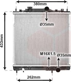 VAN WEZEL 32002036 Radiator motorkjøling
