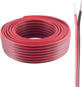 Shiverpeaks Basic-S Kobberkledd Aluminium Cca 10 M Sort Rød