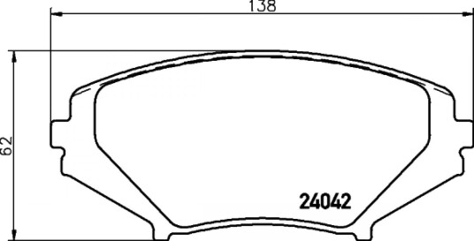 Bremseklosser HELLA 8DB 355 010 881