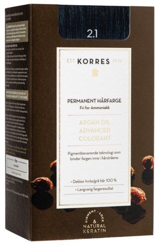 Korres Argan Oil Advanced Colorant 2.1 Blue Black