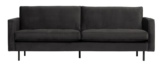 BePureHome Rodeo Classic 2,5-seter. Sofa - Antracitt Velur