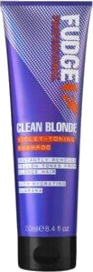 Fudge Clean Blonde Violet Toning Shampoo 250 ml - Nøytraliser gule toner for blond hår Fudge Clean Blonde Violet Toning Shampoo 250 ml - Nøytraliser gule toner for blond hår