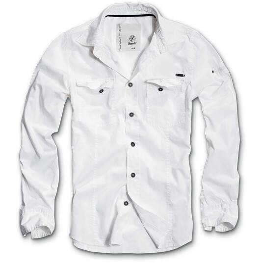 Brandit SlimFit Skjorte 2XL Hvit