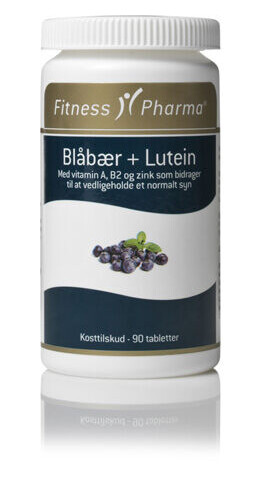 Fitness Pharma Blåbær + Lutein 90 Kapslar Fitness Pharma Blåbær + Lutein 90 Kapslar