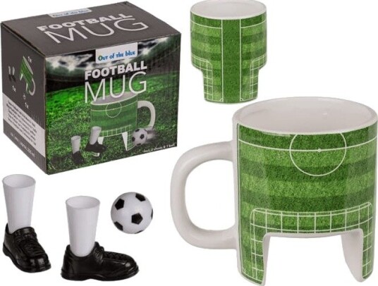 Fotballkrus med Mål Fotball og Fingersko