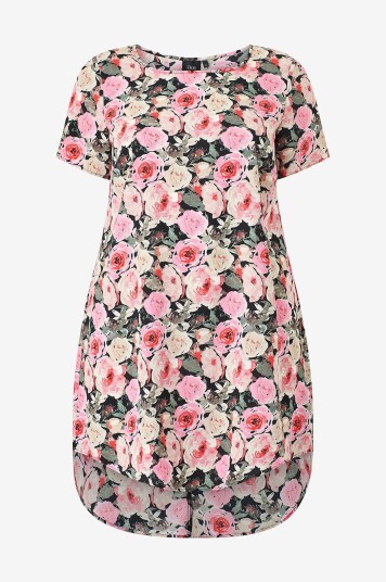 Zizzi   Kjole caAnni S/S Abk Dress   Rosa