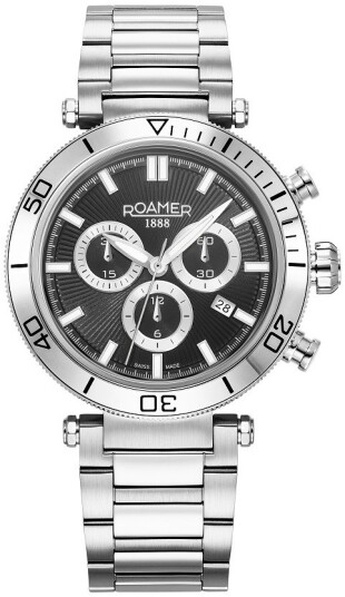 Roamer Monza Herreklokke 994837 41 85 20 Toscana Sort/Stål Ø43 mm