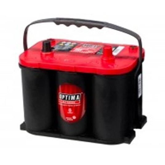 Optima AGM Red Top 12Volt 50AH Høgre +pol.