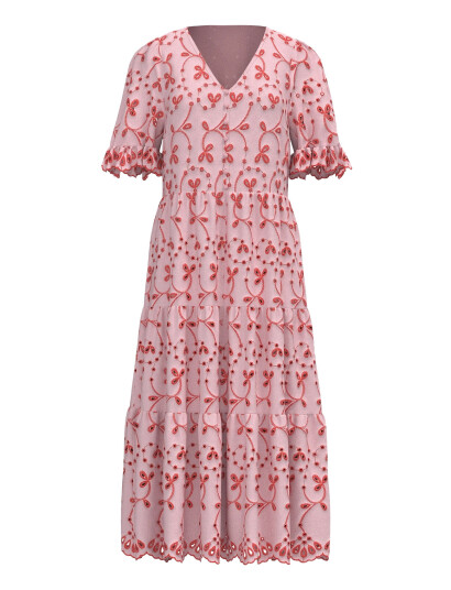 YAS Yaskanikka 2/4 Contrast Midi Dress S. - Pink - 36 YAS Yaskanikka 2/4 Contrast Midi Dress S. - Pink - 36