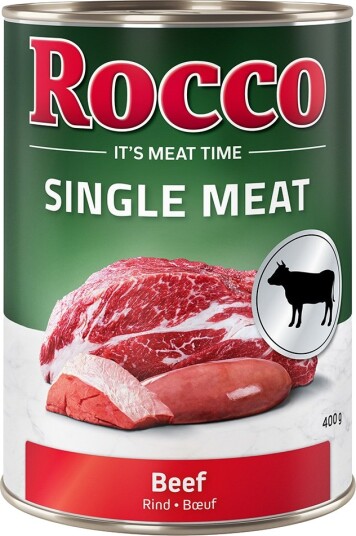Rocco Våtfôr Single Meat Storfe 24 X 400 G